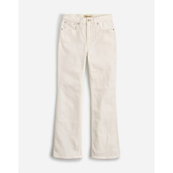 NWT Madewell Kick Out Crop Jeans – White – Size 29 NI961 - Picture 5 of 11